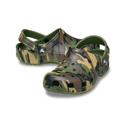 Chausson enfant Crocs Classic Camouflage Clog Army Green/Multi