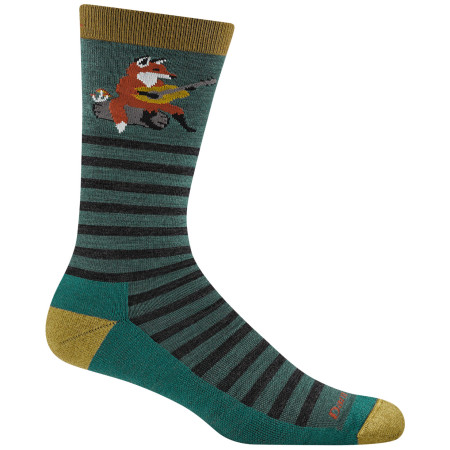 Chaussettes homme Darn Tough Wild Life Crew Lightweight With Cushion bleu fox teal