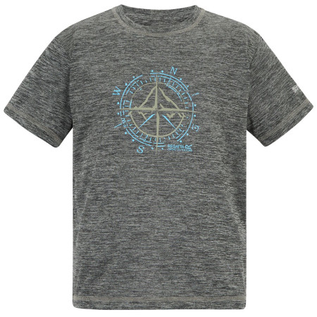 T-shirt enfant Regatta Alvarado Black Marl gris Black Marl