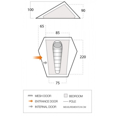 Tente de randonnée Vango Heddon 100