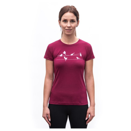 T-shirt fonctionnel femme Sensor Merino Active Songbirds