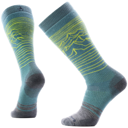 Chaussettes de ski Smartwool Snowboard Full Cushion Iguchi OTC Socks vert Dusty Teal