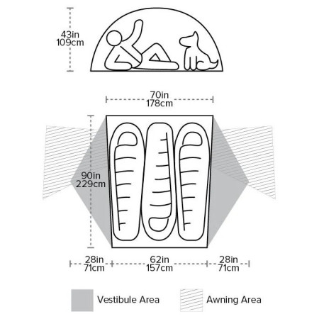 Tente ultra-légère Big Agnes Copper Spur UL3