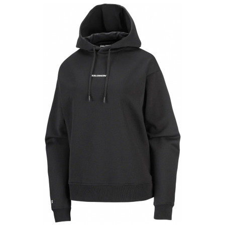 Sweat-shirt femme Salomon Logo Hoodie W noir DEEP BLACK