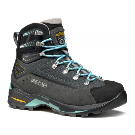 Chaussures randonnée femme Asolo Finder PRO GV gris / bleu GRAPHITE / GUNMETAL / POOL SIDE