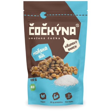 Aliments à emporter Čočkýna Chips de lentilles au sel de mer