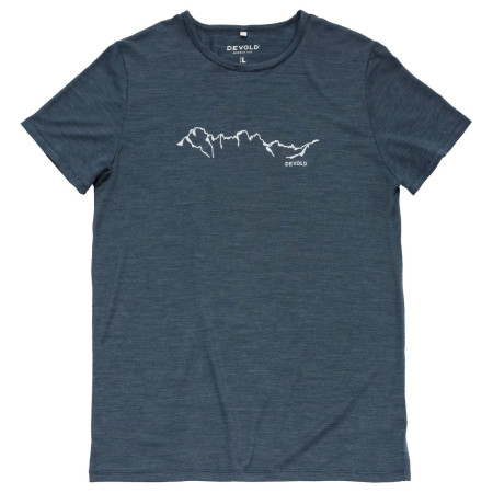 T-shirt homme Devold Active "Skyline" Tee Man bleu foncé NIGHT