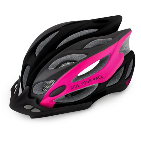 Casque vélo R2 Wind noir / rose