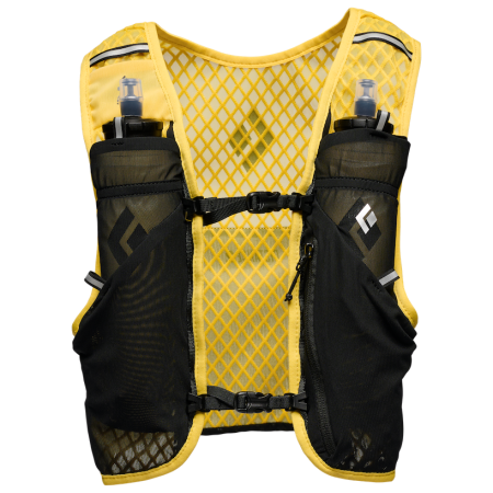 Gilet course Black Diamond Distance 2 Hydration Vest jaune / noir Soft Ochre