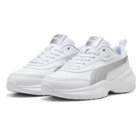 Chaussures femme Puma Cilia 2 Mode Metallic Glam blanc /argenté PUMA White-PUMA Silver-Feather Gray