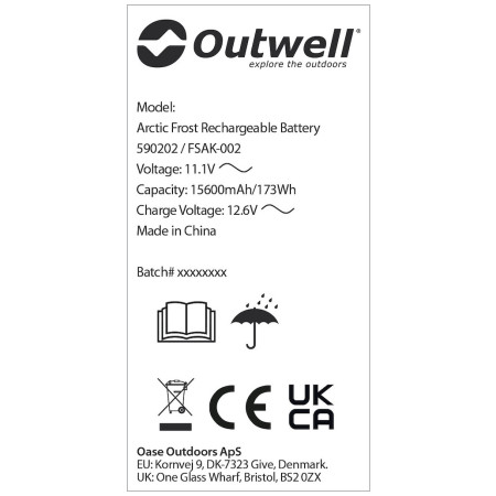 Batterie rechargeable Outwell Arctic Frost Rechargeable Battery