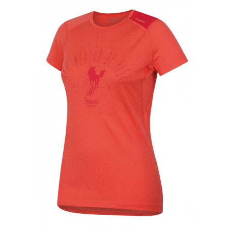 T-shirt fonctionnel femme Husky Merino 100 kr. rukáv Sheep rose Peach