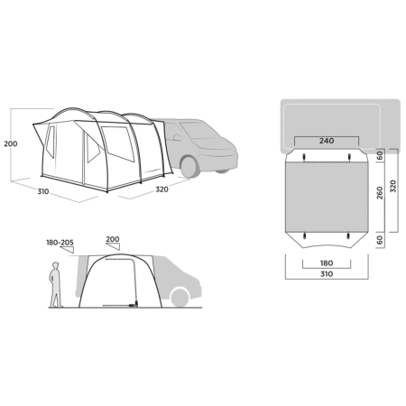 Tente caravane Easy Camp Reine II.