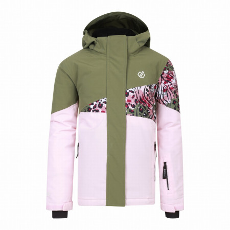 Veste d'hiver enfants Dare 2b Humour III Jacket rose / vert CrRo/OlLeoPt