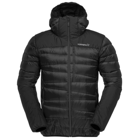 Doudoune homme Norrona falketind down750 Zip Hood noir Caviar Black