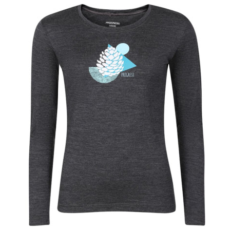 T-shirt fonctionnel femme Progress Hela "Cone" gris šedý melír