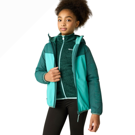 Veste d'hiver enfants Regatta Illuma Reflective Jacket Mediterranea/Turquoise