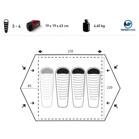 Tente de randonnée Trimm Magnum
