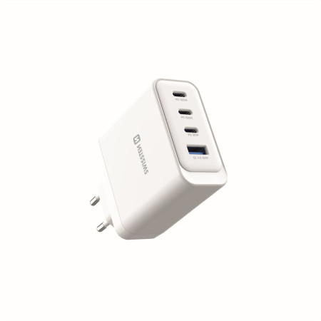 Adaptateur Swissten GaN 2X USB-C 100W + 1X USB-C 20W + 1X USB-A 30W