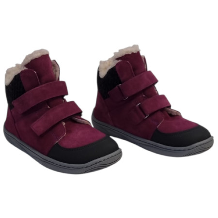 Chaussures barefoot pour enfant beBare 3555TY Bordeaux