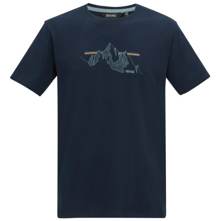 T-shirt homme Regatta Cline IX bleu foncé NvyMntLines