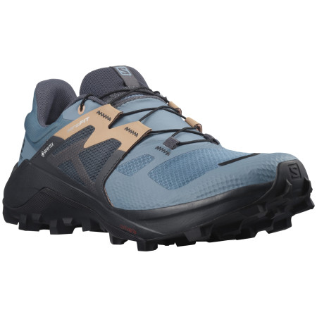 Chaussures femme Salomon Wildcross 2 Gore-Tex bleue Bluestone