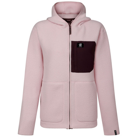 Veste polaire fonctionnelle femme Dare 2b Womens Firn Hooded Borg rose Pink Haze