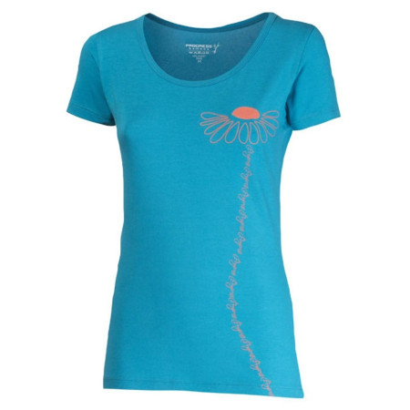 T-shirt femme Progress OS Sasa "Kopretina" 24GN bleue Turquoise