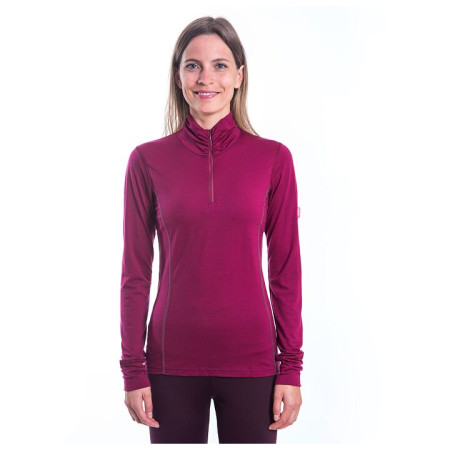 T-shirt fonctionnel femme Sensor Merino Active stoják, zip