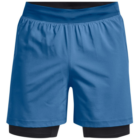 Short homme Under Armour Iso-Chill Run 2N1 Short bleue Cruise Blue / Black / Cruise Blue