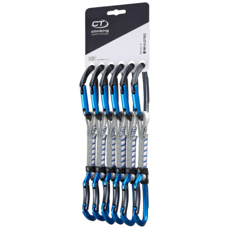 Set dégaines Climbing Technology Lime B set NY pack of 6 bleu foncé anthracite/blue