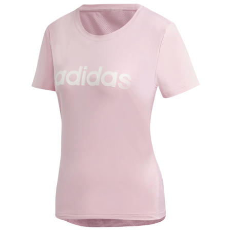 T-shirt femme Adidas W D2M LO TEE rose Trupnk