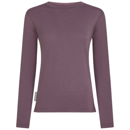 T-shirt fonctionnel femme Icebreaker W Mer 150 Ace LS Tee violet / gris Grey Plum