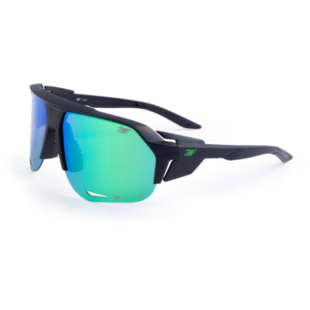 Lunettes soleil 3F Rock noir/vert