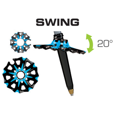 Bâton TSL Tour Alu 3 Cross ST Swing