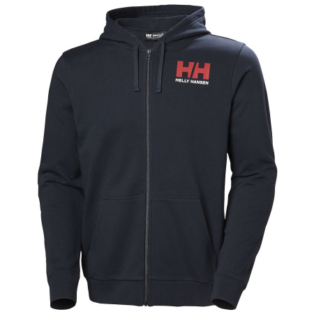 Sweat-shirt homme Helly Hansen HH Logo Fz Hoodie bleu foncé 597 Navy