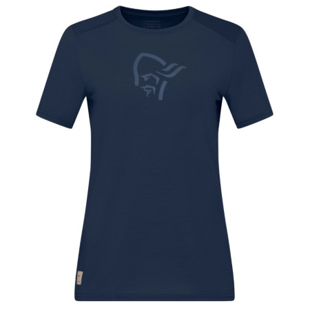T-shirt femme Norrona femund equaliser merino T-shirt bleu foncé Indigo Night