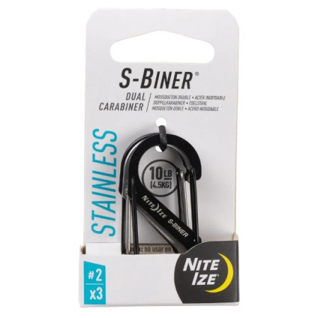 Mousqueton auxiliaire Nite Ize S-Biner Stainless Steel #3