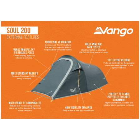 Tente de randonnée Vango Soul 200