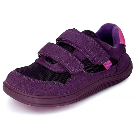 Chaussures barefoot toutes saisons pour enfant Bugga Safi Dark Purple