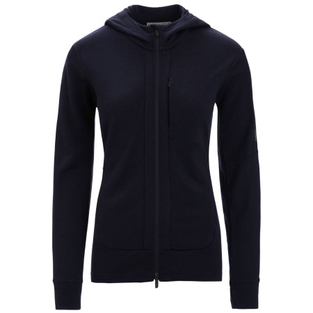 Sweat-shirt femme Icebreaker W Quantum III LS Zip Hood vert Black