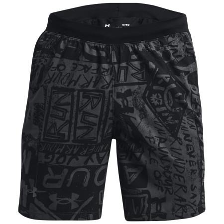 Short homme Under Armour Destroy All Miles Short vert Black / Black / Reflective