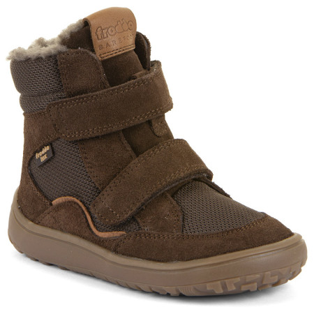 Bottes d'hiver enfant Frodo Barefoot Tex Winter Dark Brown brun foncé dark brown