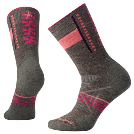 Chaussettes femme Smartwool W Phd Outdoor Medium Pattern C gris / violet Taupe