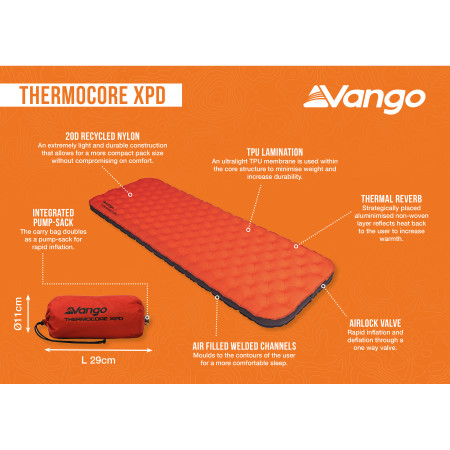 Matelas gonflable Vango Thermocore XPD