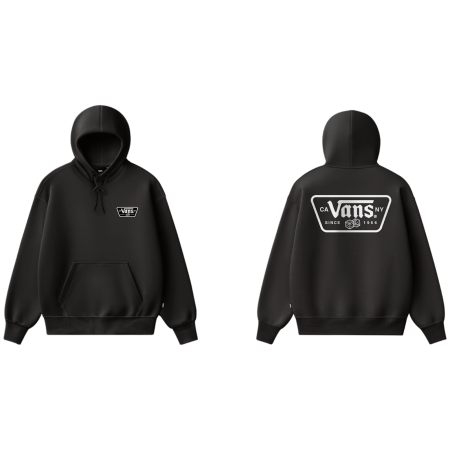 Sweat-shirt homme Vans Knu Patch Pullover noir Black