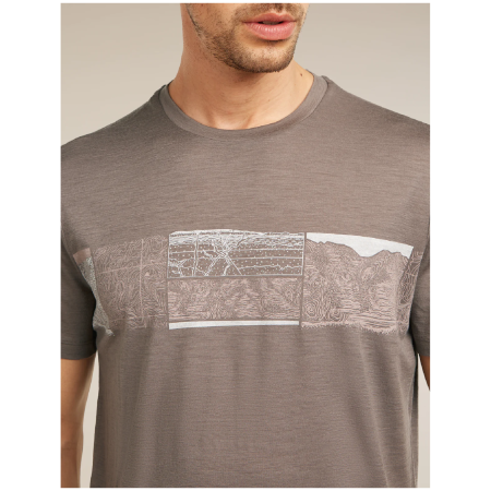 T-shirt fonctionnel homme Icebreaker Men Merino 150 Tech Lite SS Tee Elevation Line