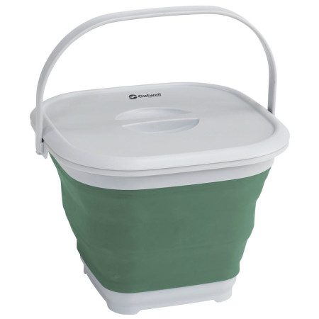 Panier pliable Outwell Collaps Bucket Square vert foncé Shadow Green