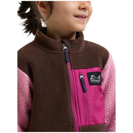 Sweatshirt enfant Didriksons Anten Kids Fullzip 2 Oyster Pink