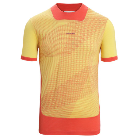 T-shirt fonctionnel homme Icebreaker Men ZoneKnit™ SS Tee GEODETIC orange Summer/Vibrant Earth/Aop